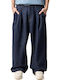Ανδρικό Παντελόνι Τζιν με Relaxed Εφαρμογή Dark Denim