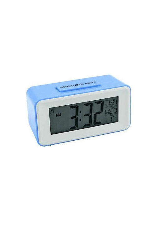 Tabletop Digital Clock with Alarm Light Blue DS-3620