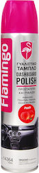 Autoline Flamingo Polishing Spray for Car Dashboard with Aroma Peach 750ml