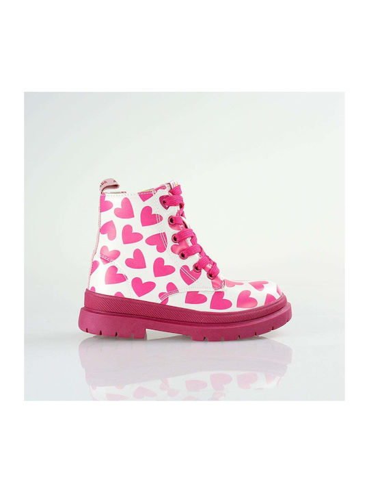 Agatha Ruiz De La Prada Kids PU Leather Boots with Lace