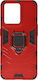 Oppo Reno 8 5g Hybrid Shockproof Case Metallic Ring Stand Red