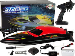 Lean Toys Motorboat R C 2.4g Teleghidat Navă Roșu