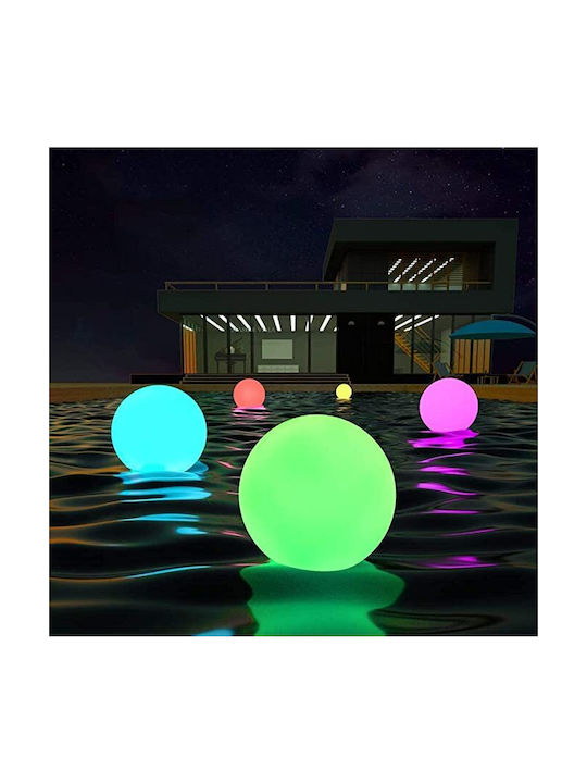 Outdoor Floor Lamp Globe LED RGB IP68 White