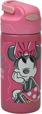 Gim Kids Water Bottle Minnie Stainless Steel Gray 500ml