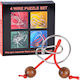 4 Curly Metal Puzzle Puzzle aus Metall ZA1132