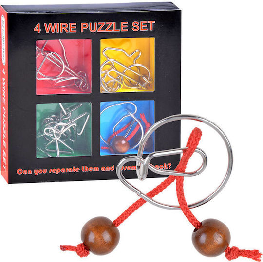 4 Curly Metal Puzzle Puzzle aus Metall ZA1132