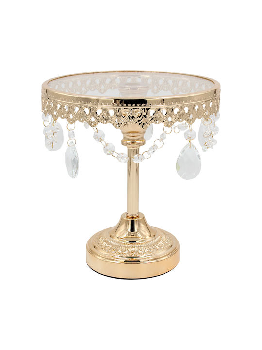 Keskor Cake Stand Gold 23x23x25cm