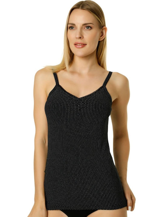 Sexen Cu Bretele Black Tricou pentru femei