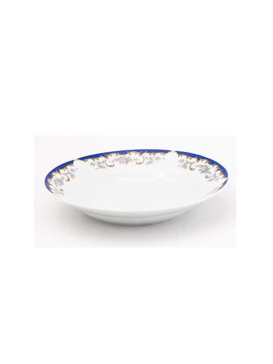 HS Aqua Teller Suppe aus Porzellan Weiß mit Durchmesser 23cm