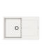 Pyramis Ithaka 1B 1D 070244611 Drop-In Sink Synthetic Granite W79xD50cm Snow