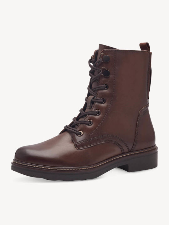 Tamaris Leather Women's Ankle Boots Brown