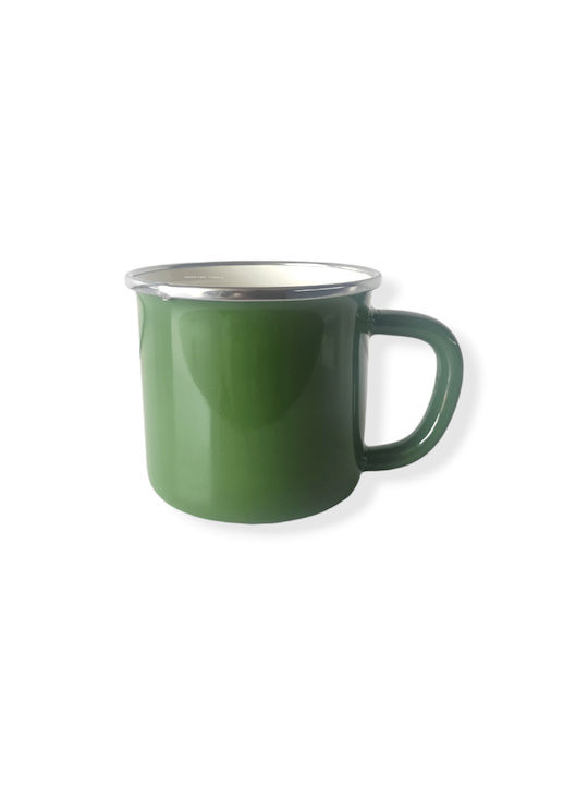 Wärmewechsel Tasse Emaille Grün 350ml 1Stück