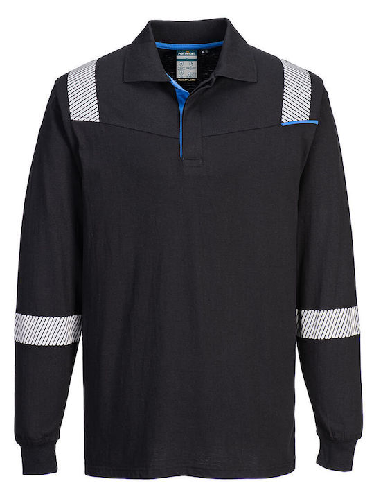Portwest Portwest Herren Arbeitshemden Polo Schwarz