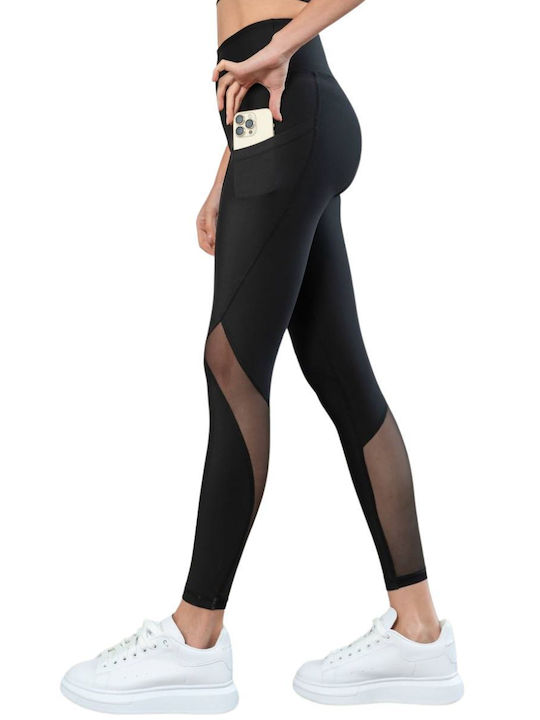 Lismina Women's Training Legging High Waisted & Push Up Black