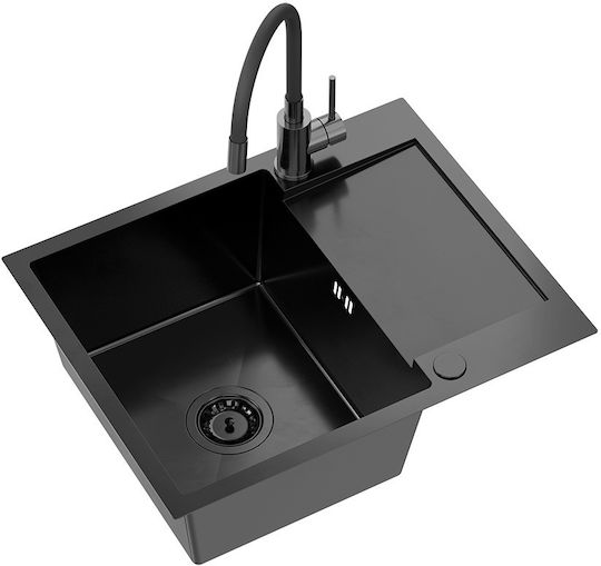 Quadron ZH6048PVDBLM_3323503PVDBLM Ένθετος Inox Μ60xΠ48cm Μαύρος
