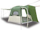vidaXL Camping Tent Green for 4 People 410x357x...