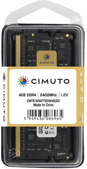 Cimuto DDR4 with Module 1x4GB and Speed 2400 for Laptop