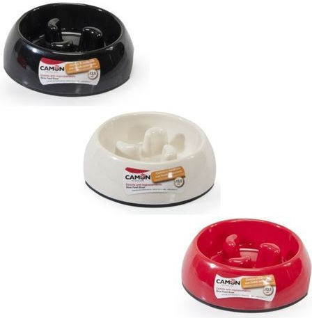 Camon Bowl Food Slow Feeder for Dog 13.5cm in White Color