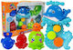 Lean Toys Dolphin Bathing Kit Sea Animals Plastic Waterfall Παιχνίδι Μπάνιου