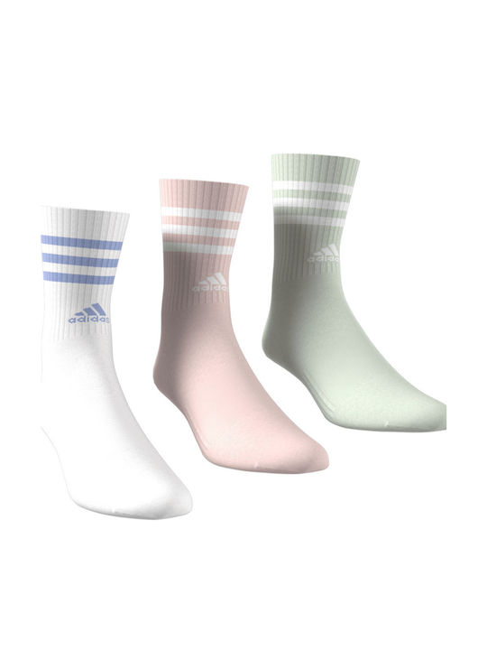 adidas Αθλητικές Κάλτσες Πολύχρωμες 3 Ζεύγη