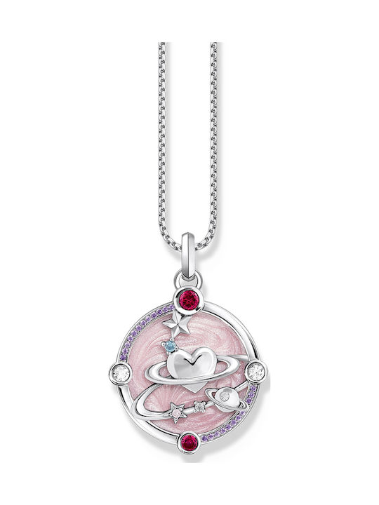 Thomas Sabo Charm από Ροζ Επιχρυσωμένο Ασήμι Ροζ