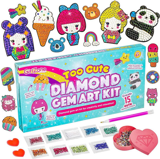 Girlzone Artistic Set Aufkleber Diamond Painting Kit