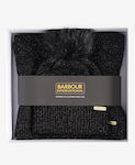 Σετ Κασκόλ-σκούφος Barbour Μαύρος Lgs0031-bibk11