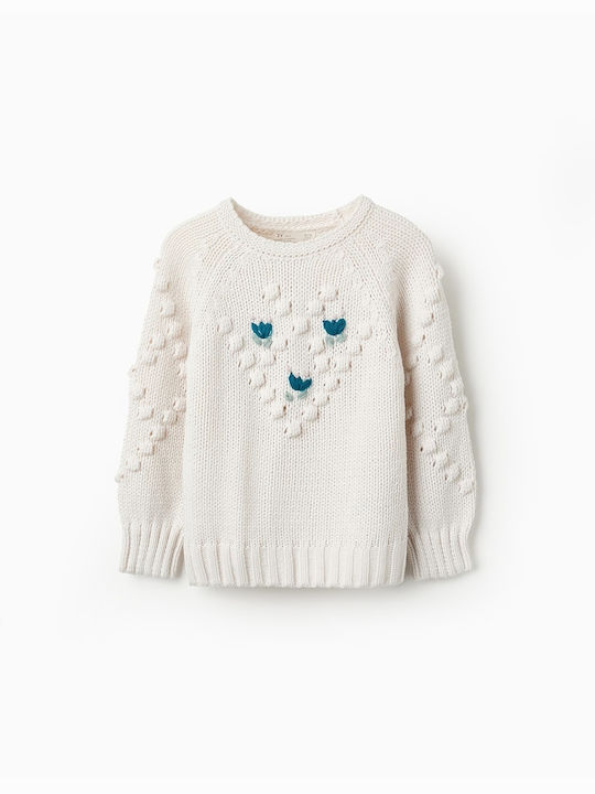 Zippy Kids Sweater Long Sleeve Ecru