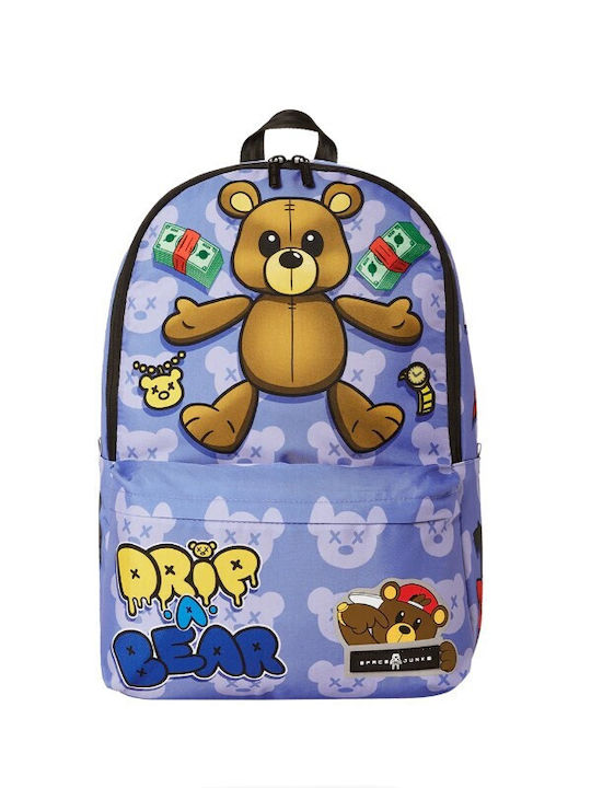 Space Junk School Bag Backpack Junior High-High School Multicolour with Water Bottle Holder