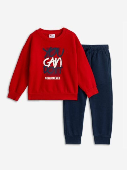 Funky Kids Sweatpants Set Blue/Red