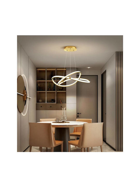 Home Lighting Pendant Light LED with Warm to Cool White Light Gold