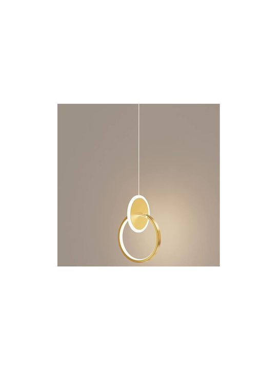 Home Lighting Pendant Light LED with Warm to Cool White Light Gold