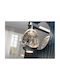 Rocio Leuchte Wand mit Integrierter LED und Warmweißes Licht Silber 13x19cm