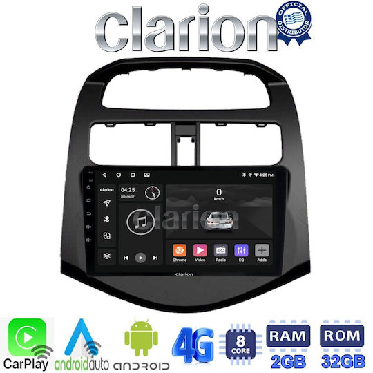 Car Audio System for Chevrolet Spark 2009>2016 (Bluetooth/USB/WiFi/GPS/Apple-Carplay/Android-Auto) with Touch Screen 9"