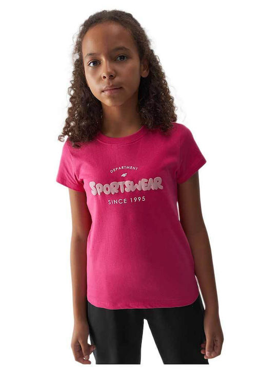 4F Kids T-shirt Fuchsia