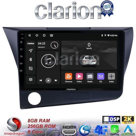 Clarion Ηχοσύστημα Αυτοκινήτου για Honda CR-Z 2010 > 2018 (Bluetooth/USB/WiFi/GPS/Apple-Carplay/Android-Auto) με Οθόνη Αφής 9"