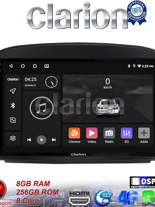 Clarion Car Audio System for Mercedes-Benz SL 2009 > 2014 (Bluetooth/USB/WiFi/GPS/Android-Auto)