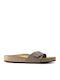 Madrid Birko-flor Women's Flat Sandals Mocca Narrow Fit