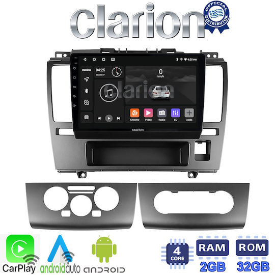 Clarion Ηχοσύστημα Αυτοκινήτου για Nissan Tiida 2004 > 2012 (Bluetooth/USB/WiFi/GPS/Apple-Carplay/Android-Auto) με Οθόνη Αφής 9"