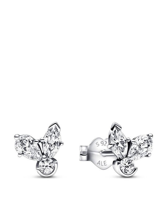 Pandora Sparkling Herbarium Gold-Plated Silver Stud Earrings