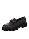 Δερμάτινα Γυναικεία Loafers σε Μαύρο Χρώμα
