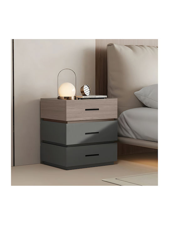 Nachttisch Sonlen Braun 60x40x66cm