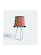 Oxygen Green Birds Table Lamp for Socket E27 with Orange Shade and Black Base