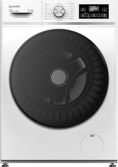 Elmark EL-1441DP Πλυντήριο Ρούχων 10kg 1400 Στροφών 300253/WH