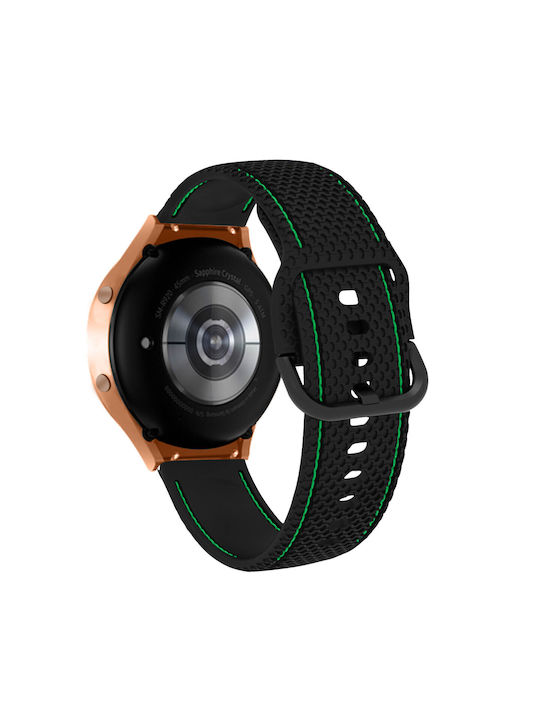 Curea Samsung Galaxy Watch 5 5 Pro 4 Silicon Cusături Bicolor Lime