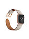 Apple Watch 41mm 40mm 38mm Echtlederarmband Beige