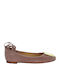 Grace Lederne Damen Ballerinas in Rosa Farbe