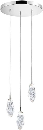 Luma Lustră Silver-Clear 30cm.
