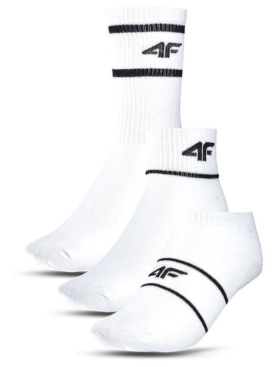 4F Kids' Socks White 3 Pairs