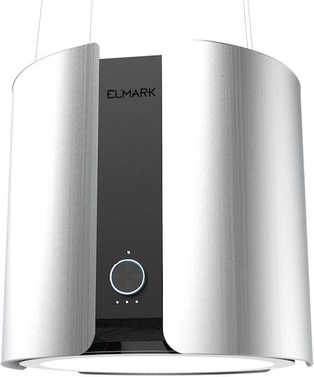 Elmark Απορροφητήρας Νησίδα 45cm Γκρι με Wi-Fi